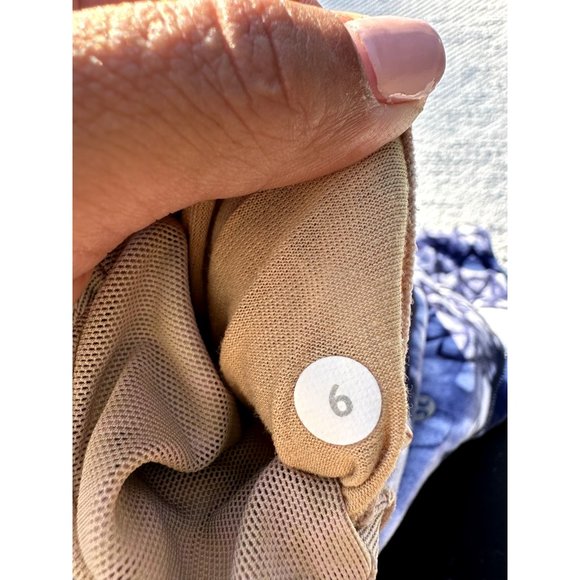 Lululemon Scoop Neck Tank Ink Blot White Deep Indigo / Heathered Deep Indigo 6 - Picture 7 of 8